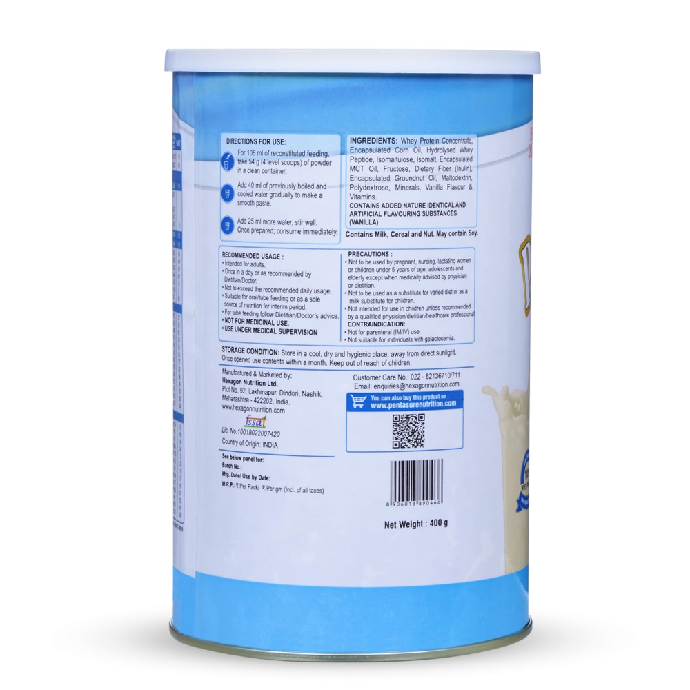 Pentasure 2.0 Vanilla Powder 400 Gms view 2