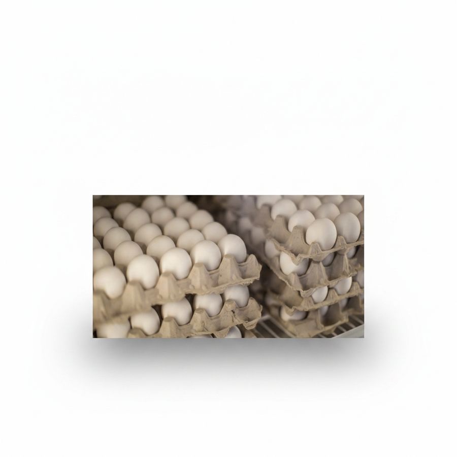 Fresh White Eggs (Tray) - 19 kg - 20 units