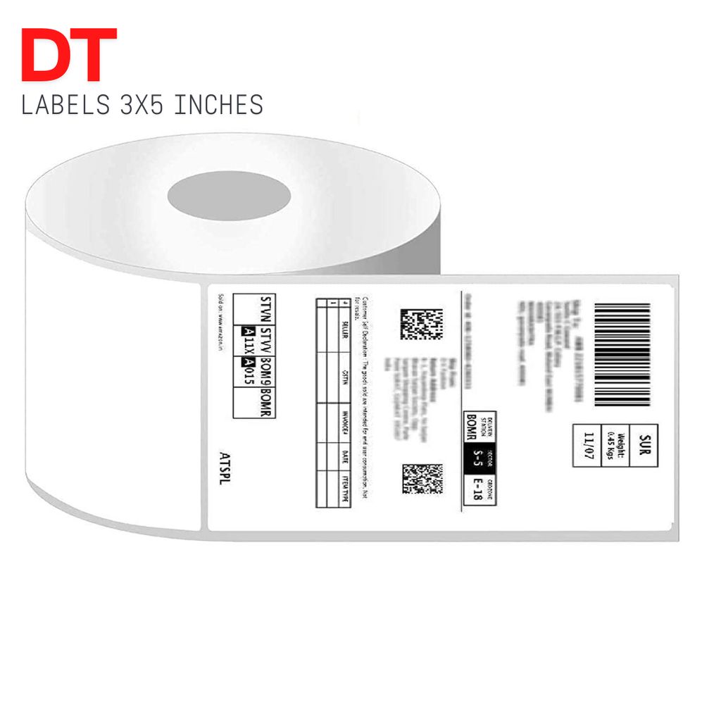 PrettyBuyers DT Labels 3x5 Inches for Shipping Label Printing 400 Labels Per Roll (Pack of 1 Roll) view 2