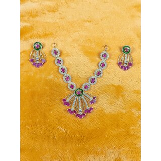 AD Jewellery set for Size 7 Laddu Gopal Ji or Krishna 12 inch height view 2