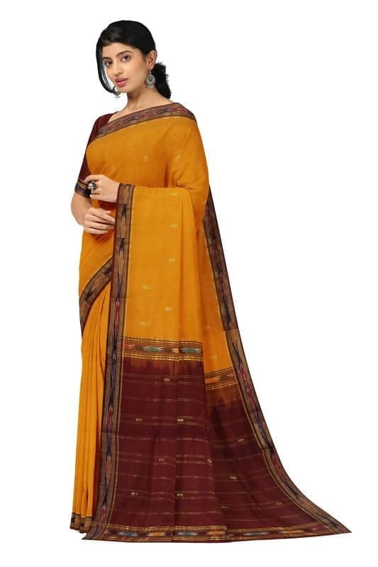 APCO Handloom (A Andhra Pradesh Govt Emporium)- Women's Traditional Pure Handloom Bandar (Polavaram) Cotton Saree | BCS0047 view 2