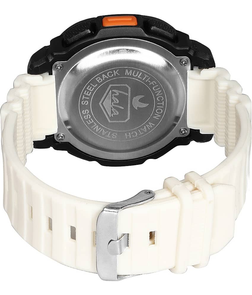 Hala - White Silicon Digital Men's Watch view 2