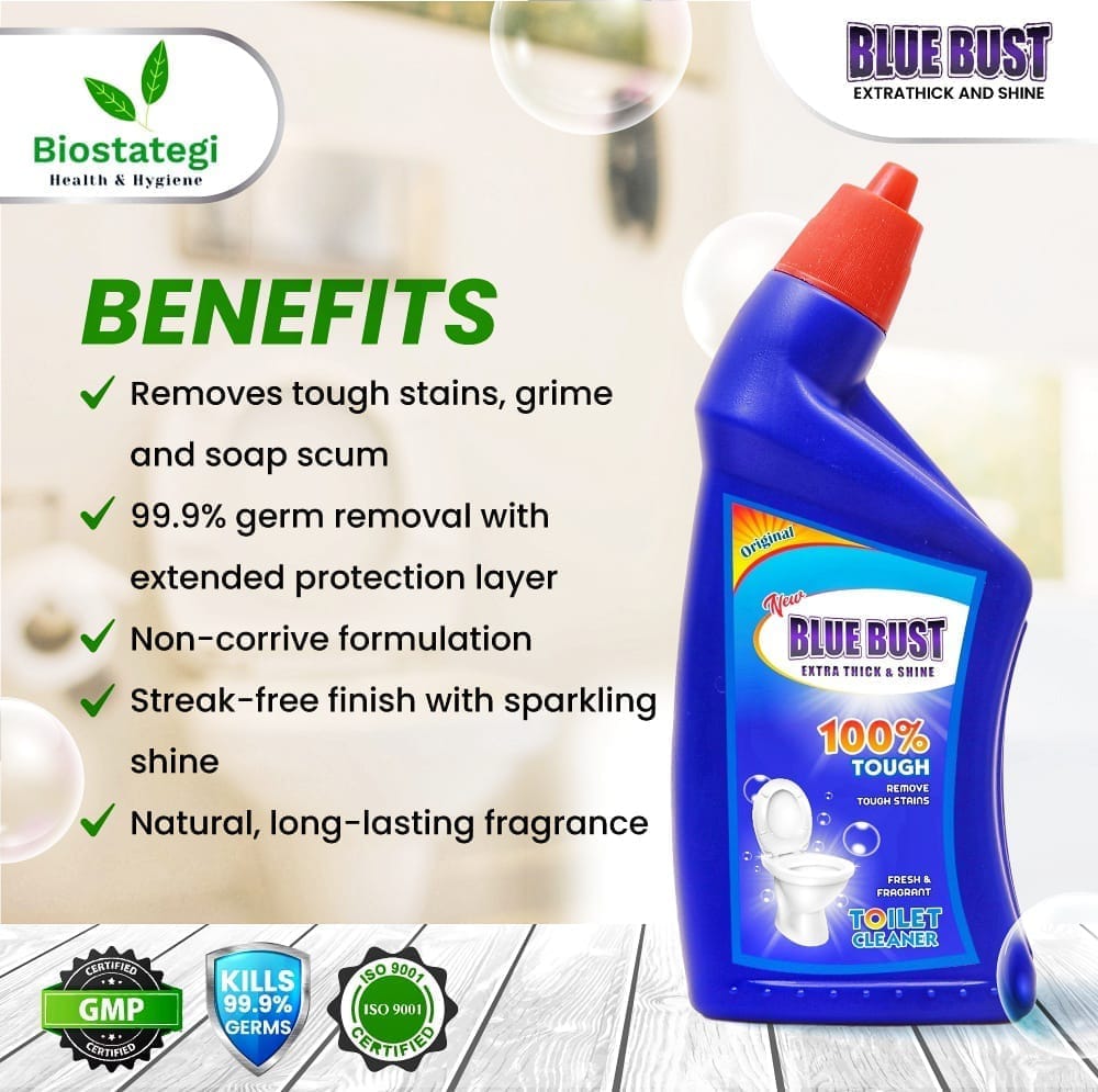 Bluebust Toilet Cleaner 500ml Pack of 3 view 2