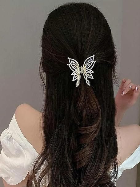 Elegant Butterfly Metal Hair Claw view 2