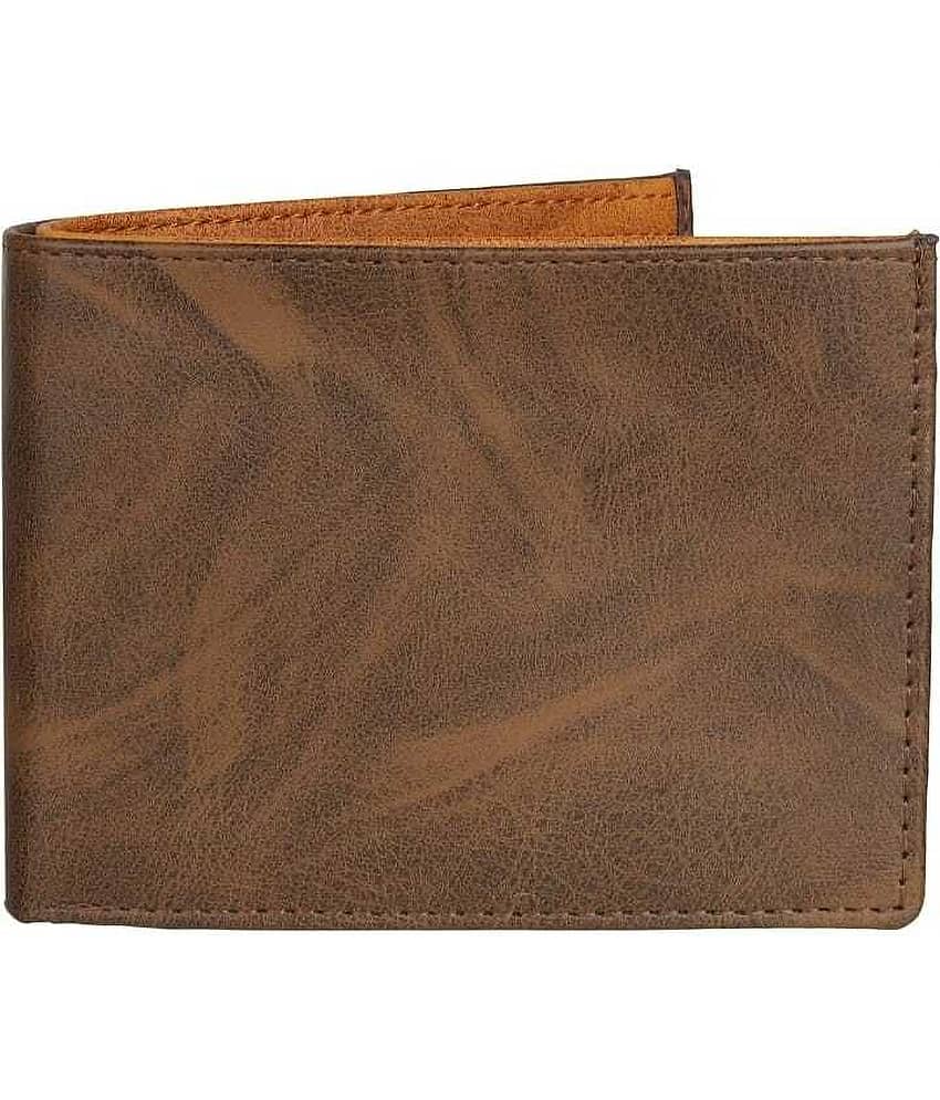 HRFSTAR PU Solid Men's Regular Wallet With 4 Slots For Card ( Brown , Pack of 1 ) view 2