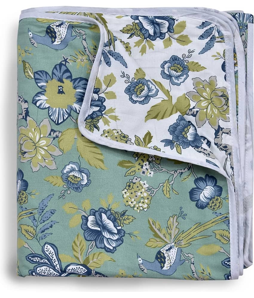Jinaya's Cotton Printed Single Bed Dohar - Multi ( )