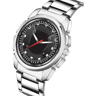 HRV Men's Round Dial Silver Strap Analog Watch view 2