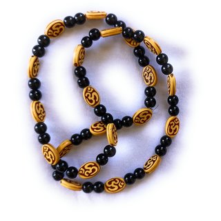Om Mala With Black Crystal view 2