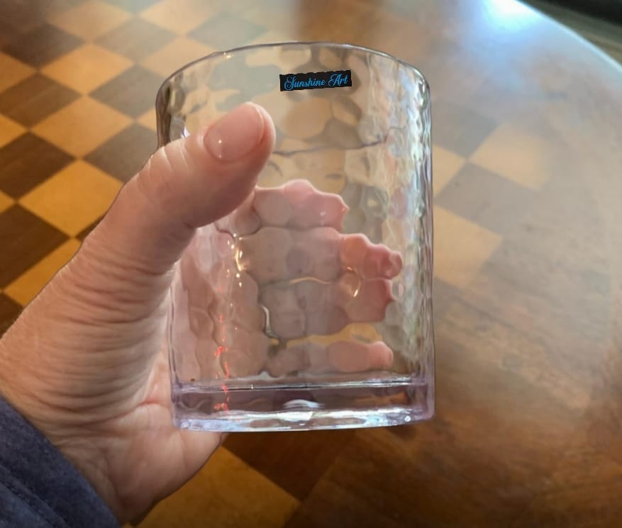 Hammer Patterned Drinking Glass view 2