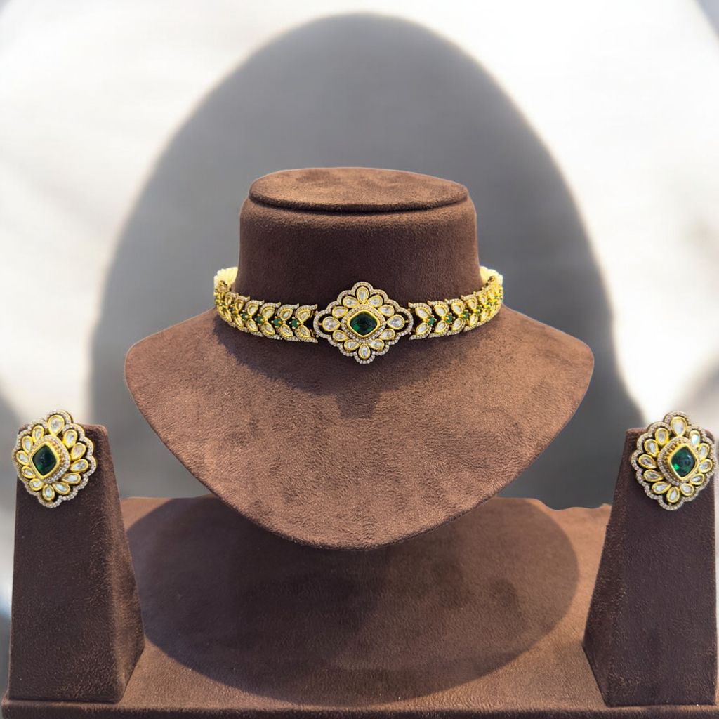 Emerald Isle 2.0 Necklace Set By Dia Art Jewels view 2