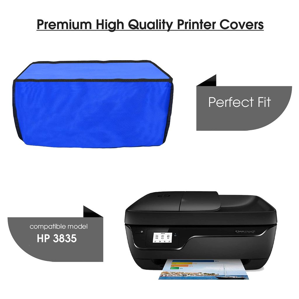 Palap Super Premium Dust Proof Printer Cover for HP 3835 (Blue ;50.4 x 41.2 x 27.23 cm) view 2
