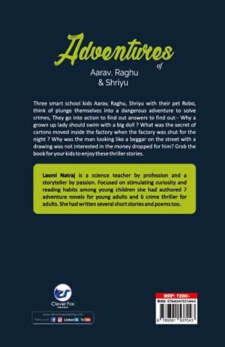 Adventures of Aarav, Raghu & Shriyu [Paperback] Laxmi Natraj view 2