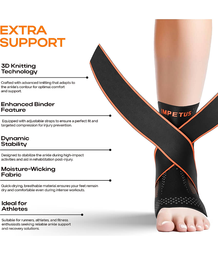 Impetus Black Ankle Support ( Pack of 1 ) view 2