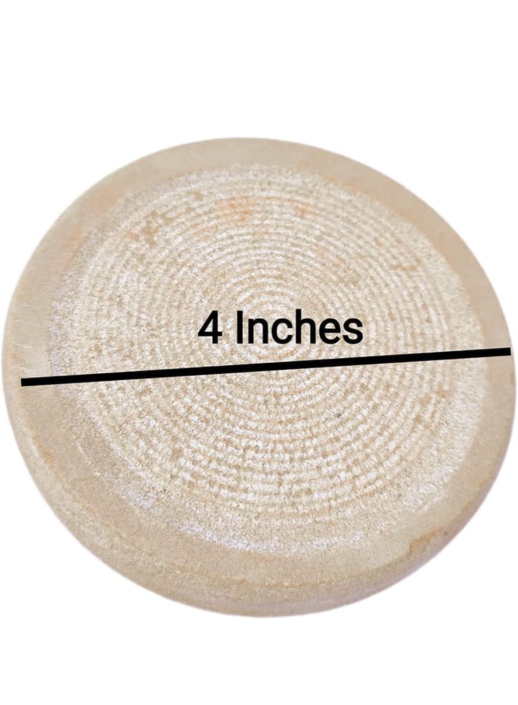 White Round Wooden Cheese Board - 12 Inches - Acacia Wood - Perfect for Serving Cheese, Charcuterie, and Appetizers view 2