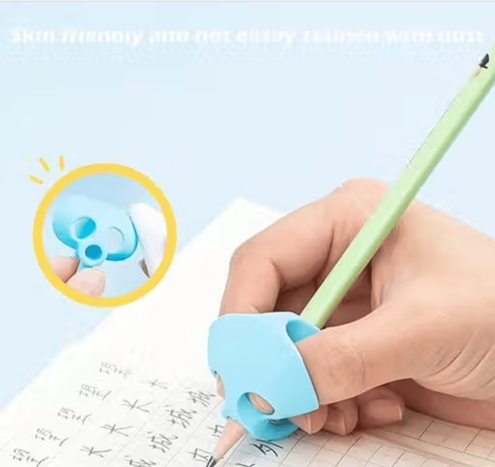 Silicone Pencil Holder for Children – Ergonomic Finger Gripper Writing Aid (Pack of 5) view 2