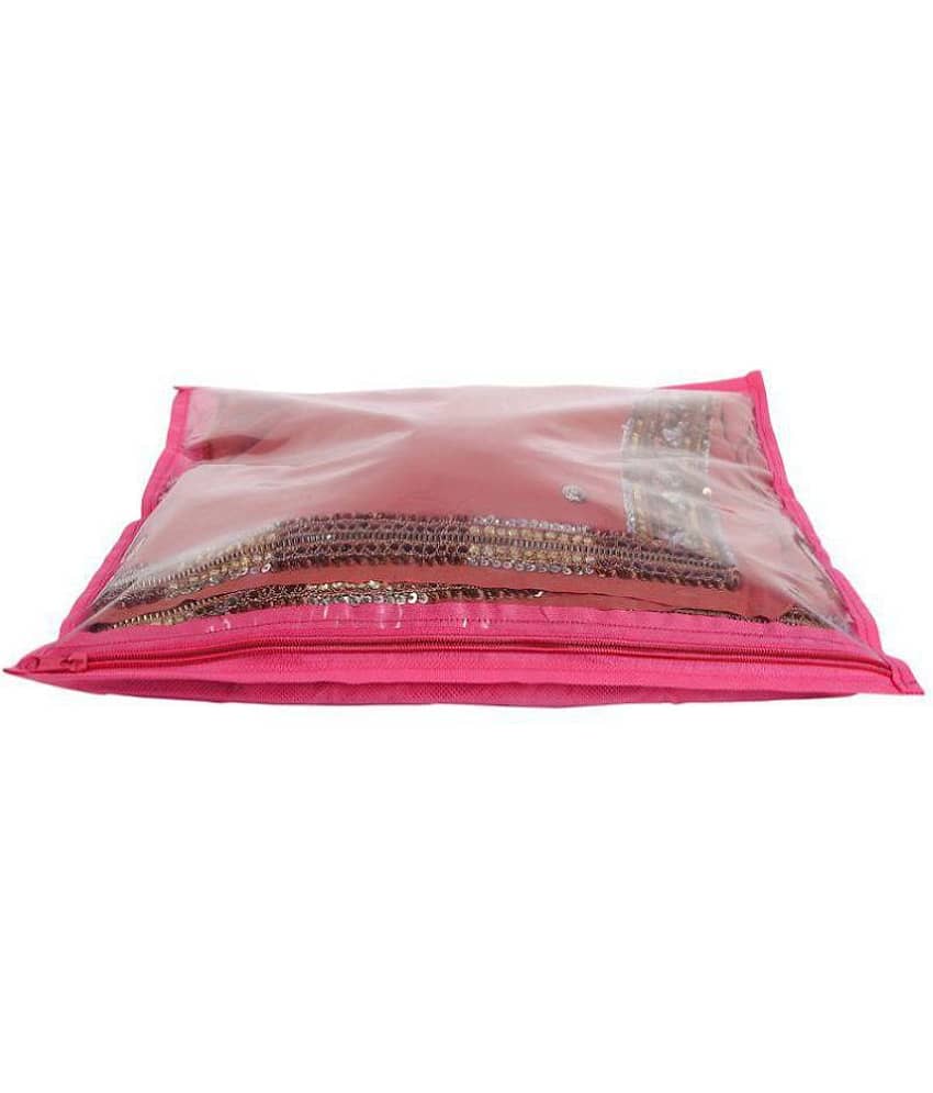 Bulbul Pink Saree Covers - 12 Pcs view 2