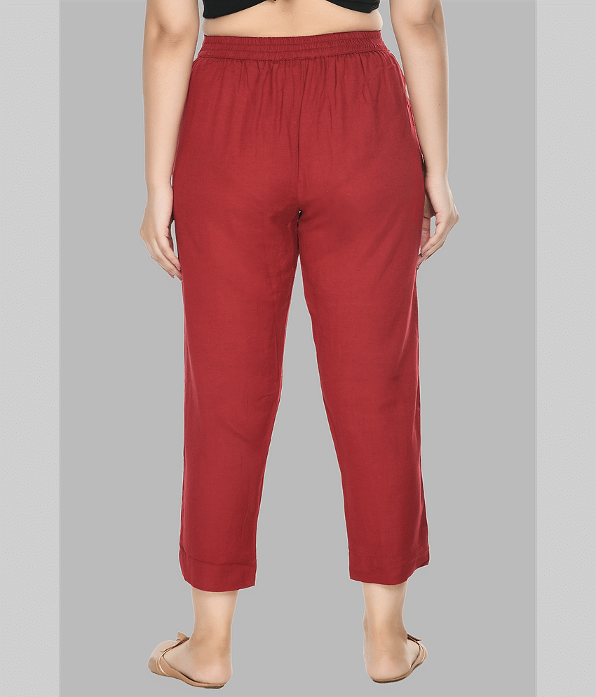 PREEGO - Black Rayon Regular Women's Casual Pants ( Pack of 1 ) view 2