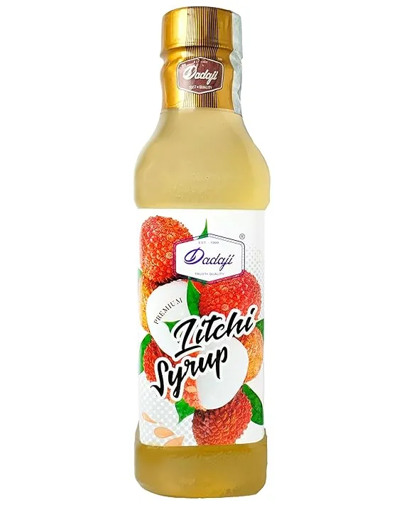 Dadaji premium Litchi Syrup- Instant Summer Refreshing Summer Drink (750ml)