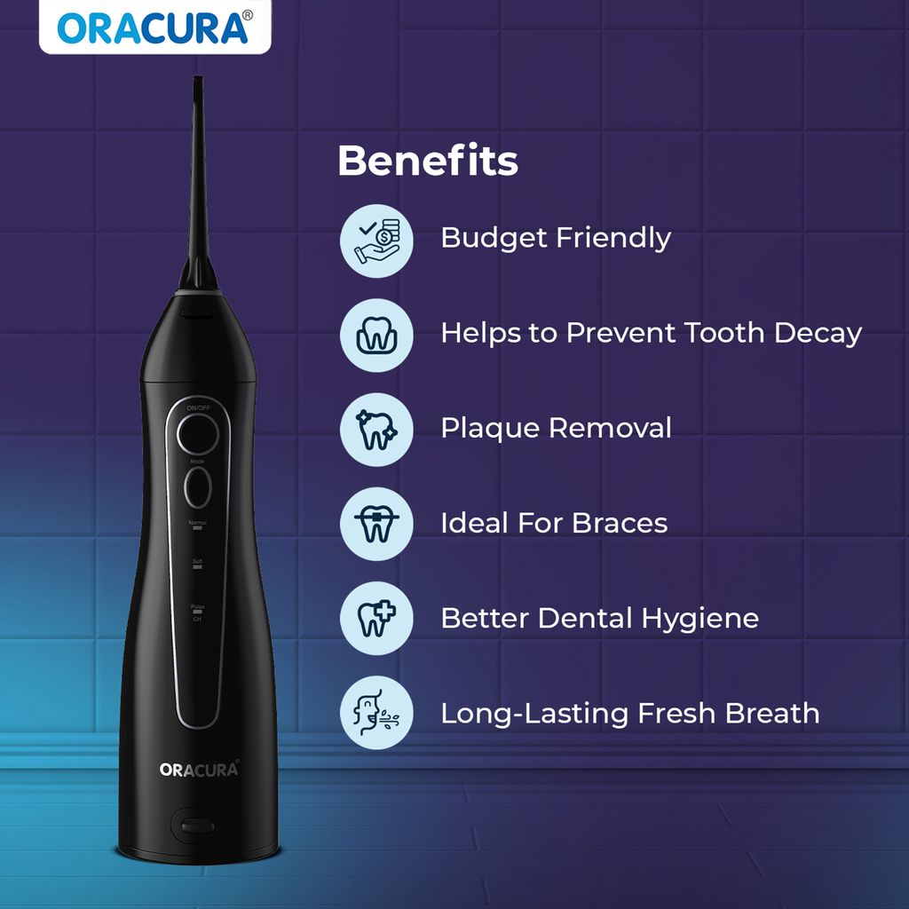 Oracura OC150 LITE Smart Water Flosser Black view 2