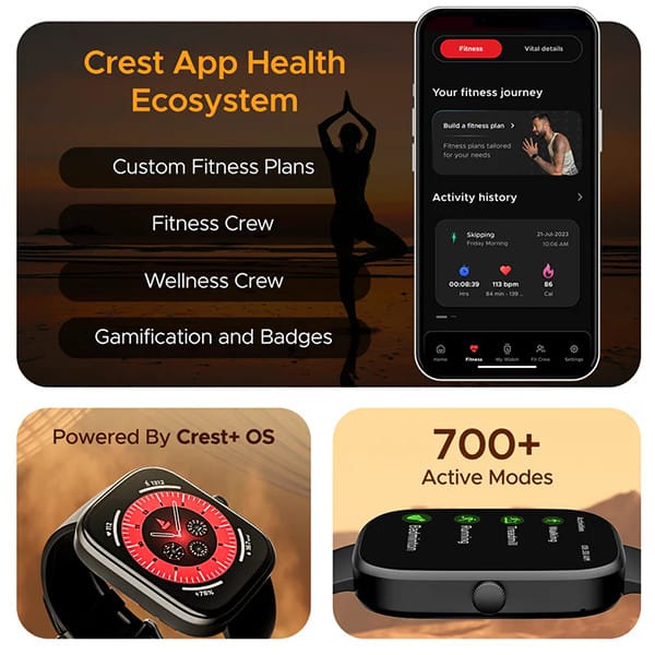 boAt Ultima Chronos with 1.96″ AMOLED Display Smartwatch view 2