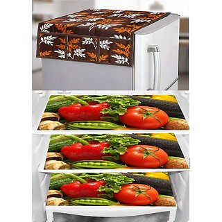 REVEXO Refrigerator Cover (Width: 20 cm, Multicolor) view 2