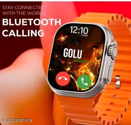 T800 Ultra Smart Watch with Orange Ocean Band