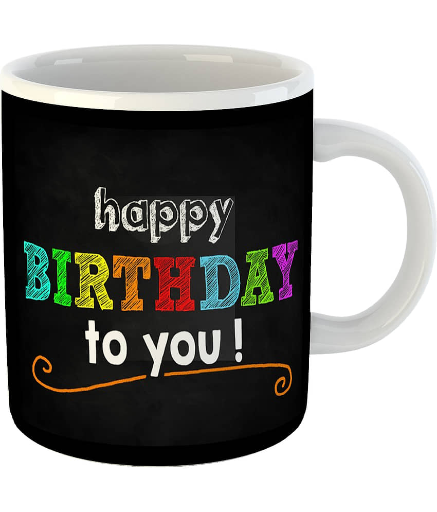 Keviv - Multi Color Ceramic Coffee Mug ( Pack of 1 )
