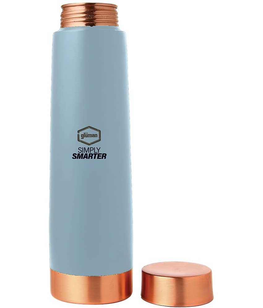 Gluman Co- Pura Copper Sky Blue Water Bottle 900 mL ( Set of 1 ) view 2