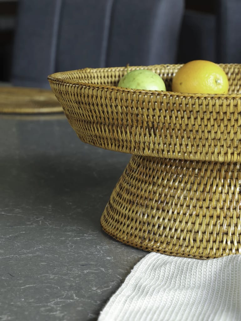 Rattan Fruit Bowl (M) view 2