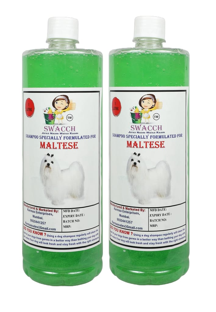 Swacch Shampoo Specially Formulated for Maltese (1 Litre) (Combo Pack of 2) Neem Alovera view 2
