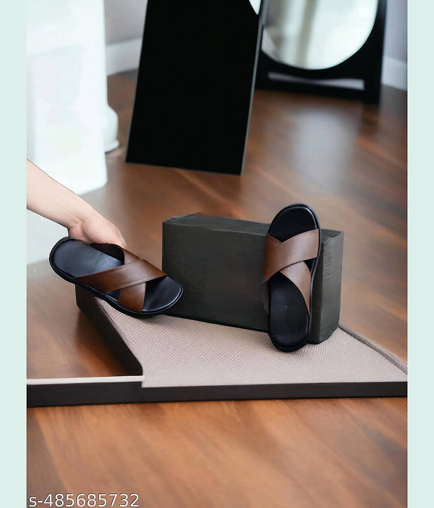 INFINITRENZ - Brown Men's Sandals view 2