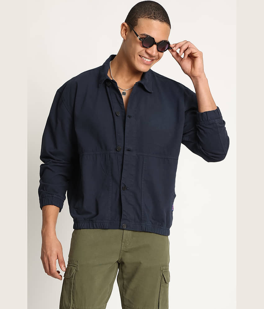 Bene Kleed Cotton Men's Casual Jacket - Navy Blue ( Pack of 1 ) view 2
