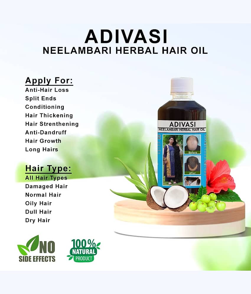 ADIVASI NEELAMBARI - Anti Hair Fall Jojoba Oil 200 ml ( Pack of 1 ) view 2