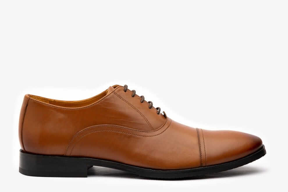 HILL BIRD Yenn Tan lace-up Oxford Leather Shoes for Men view 2