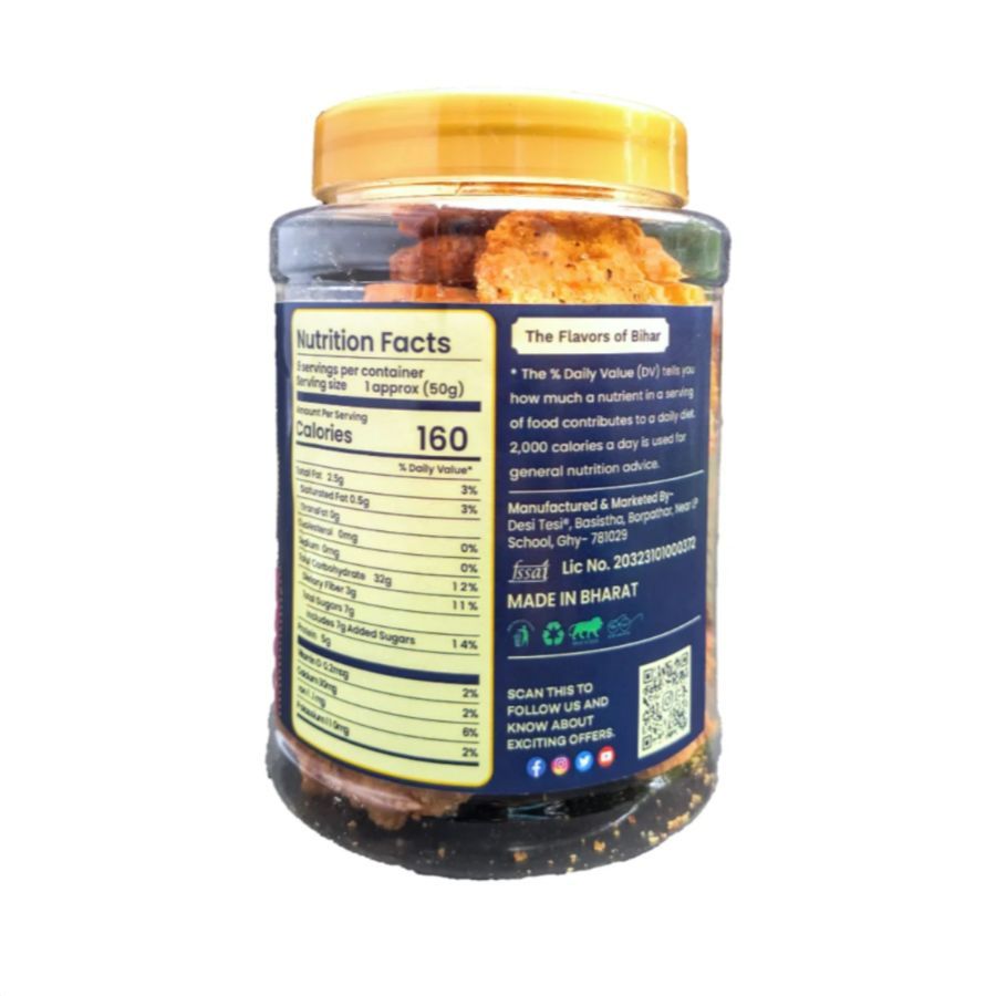 MAIDA SUGAR THEKUA | 450G | BUY 1 GET 1 MAKHANA JAR OF 75 G - 450 gm view 2