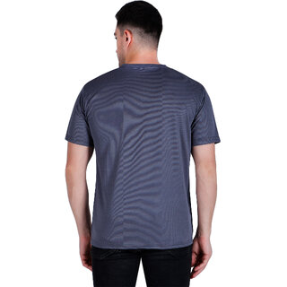 Life Dream Mens Grey Dotted Cotton Blend Round Neck T-Shirt view 2