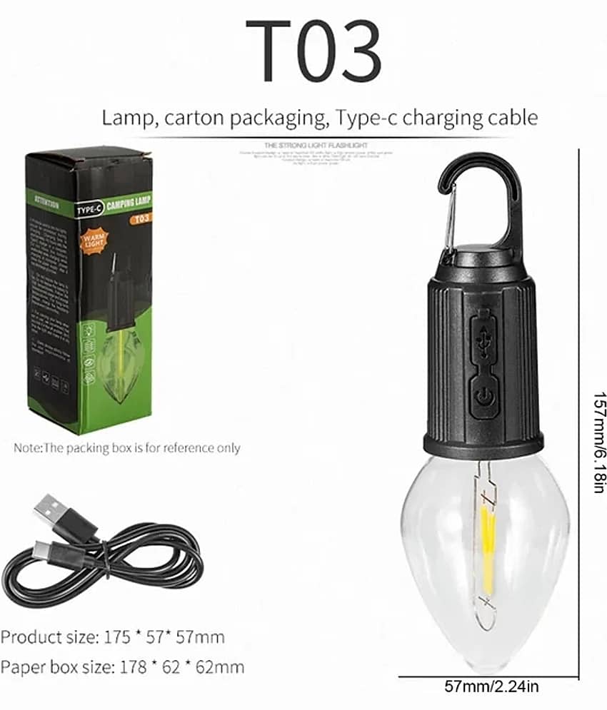 DAJUBHAI 1W Black Emergency Light ( Pack of 1 ) view 2