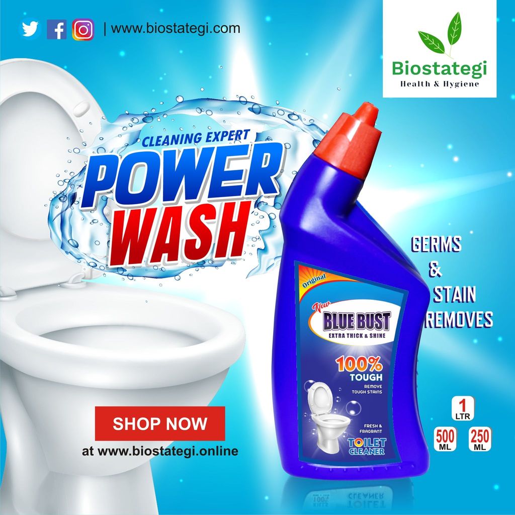 Bluebust Toilet cleaner Liquid 1000ml Pack of 2 view 2
