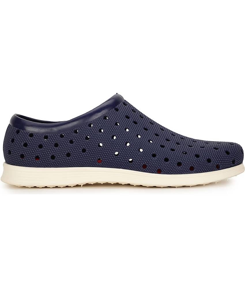 Bata Navy Men's Slip-on Shoes view 2