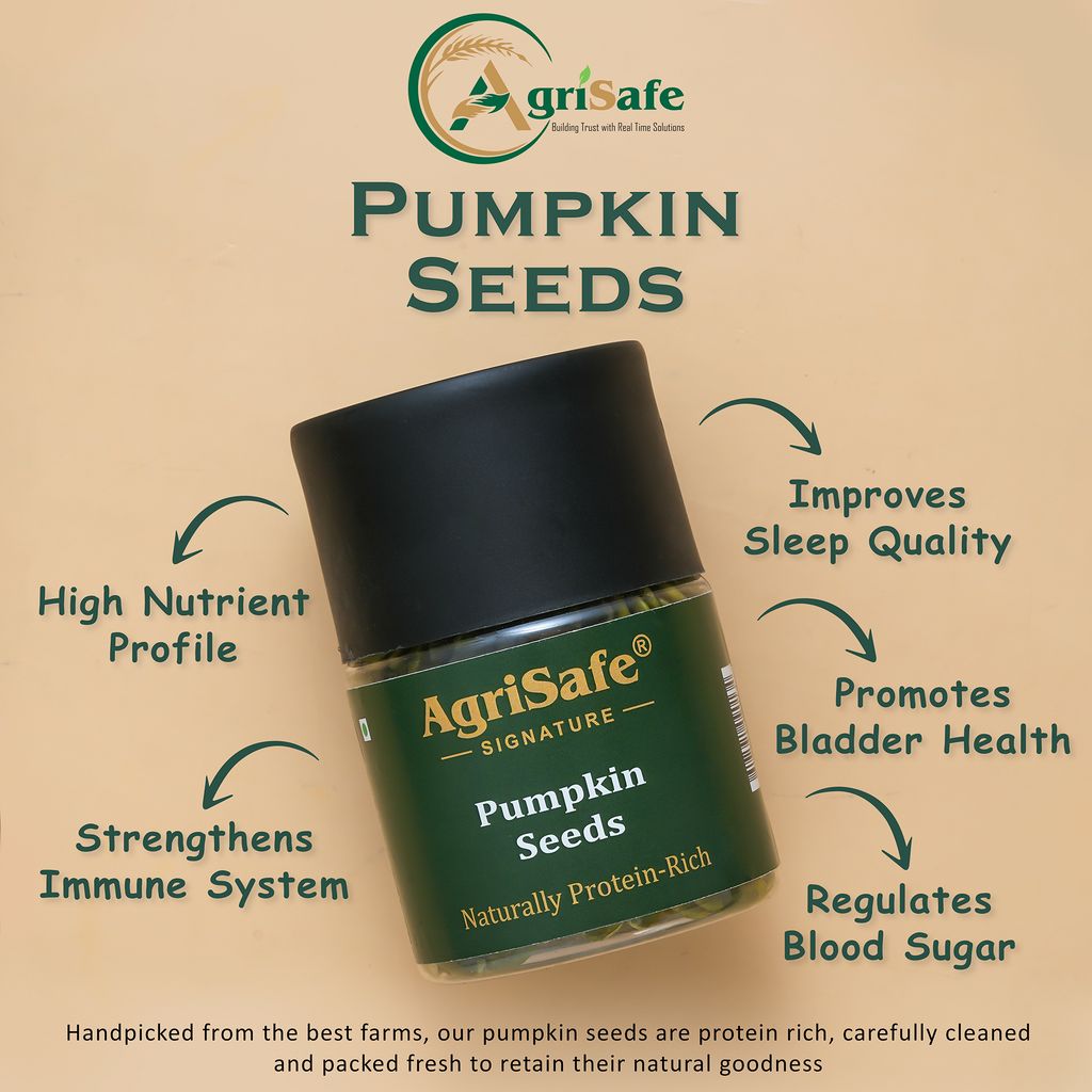 Agrisafe Pumpkin Seeds 150g (Jar Pack) view 2