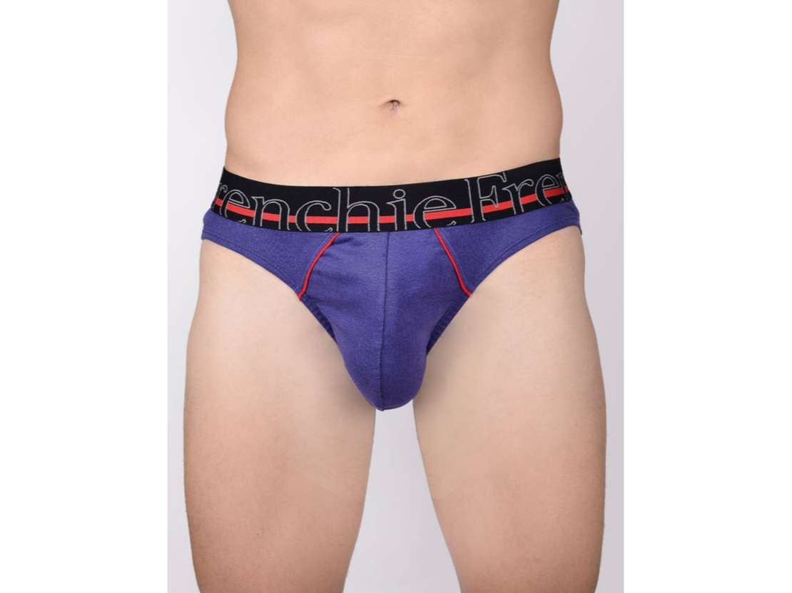 FRENCHIE Casuals 4002 Men Solid Cotton Briefs in Assorted Colours Pack of 3 - L view 2
