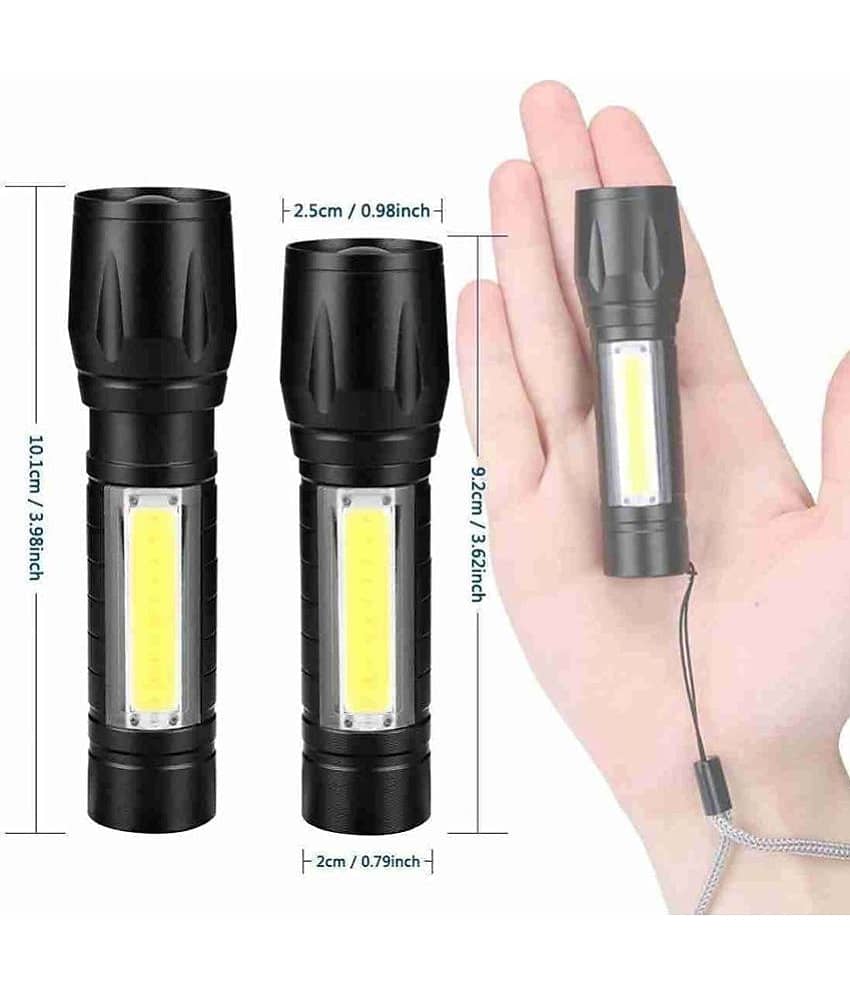 QUALSTAR - 3W Rechargeable Flashlight Torch ( Pack of 1 ) view 2