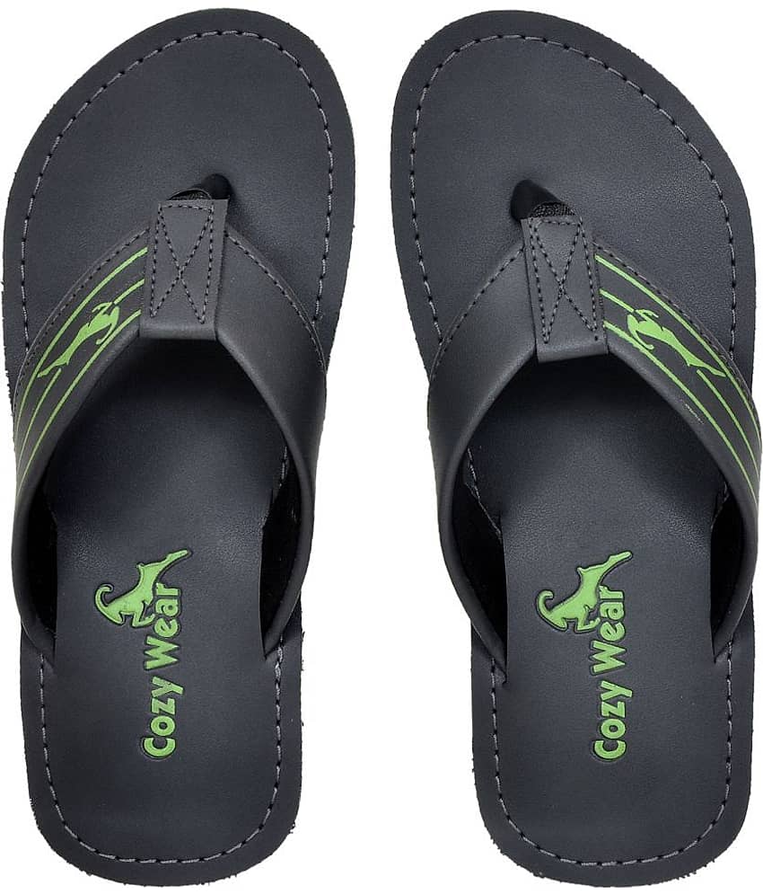 Cozy Wear Gray Thong Flip Flop view 2