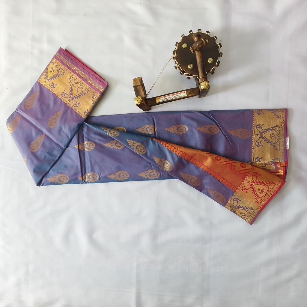 Semi Soft Silk Saree with Blouse view 2