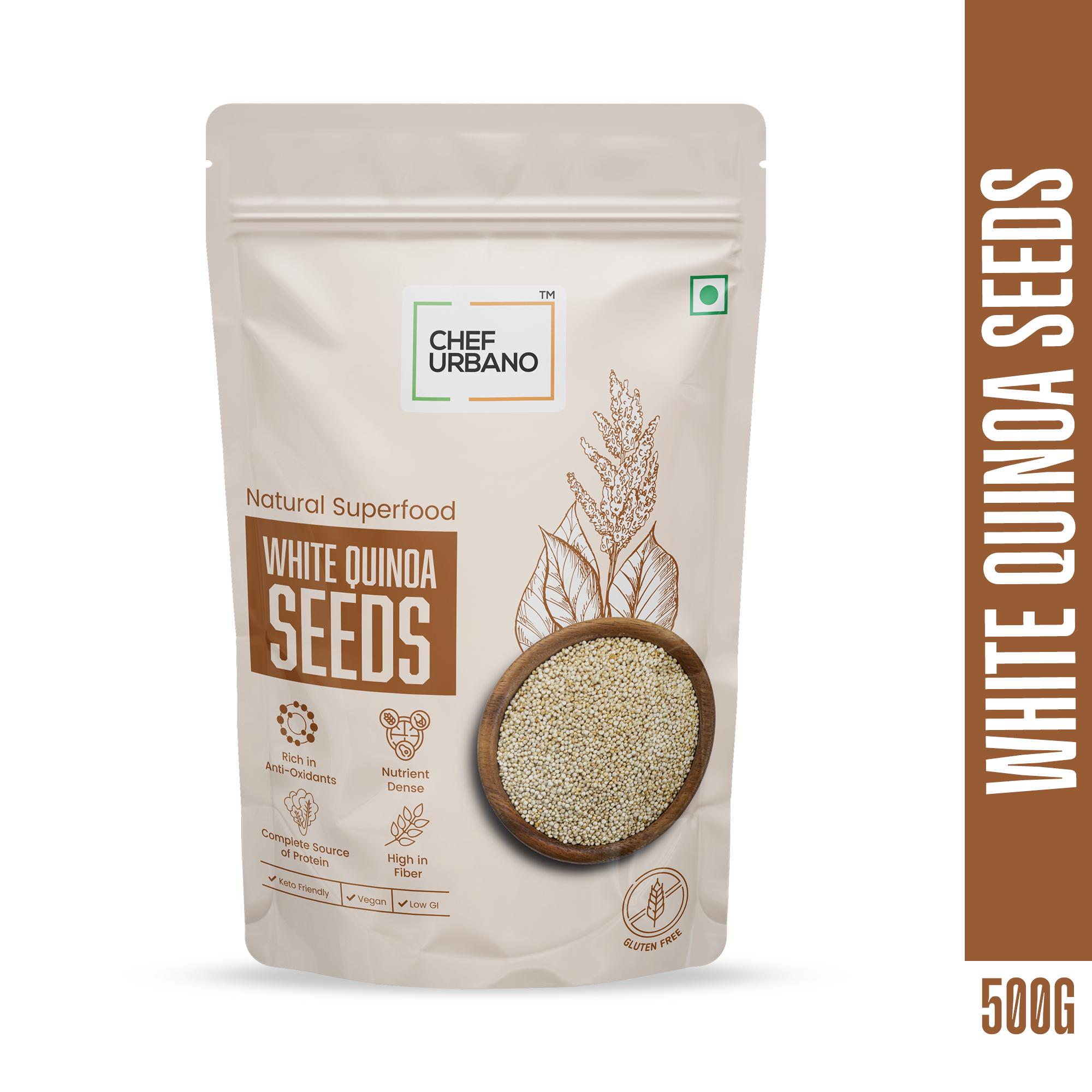 Chef Urbano Seeds White Quinoa Pouch 500 Gms (MRP: Rs. 175/-) view 2