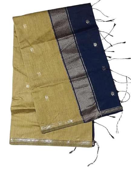 Kalyani Cotton Saree for Women | Soft Pure Cotton Saree with Blouse Piece | Traditional Daily Wear Handloom Style Saree | Lightweight Breathable Cotton Saree for Office, Casual & Festive Wear | with blouse view 2
