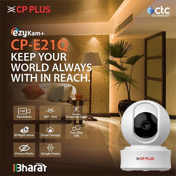 CP Plus CP-E21Q 2MP Full HD WiFi Camera view 2