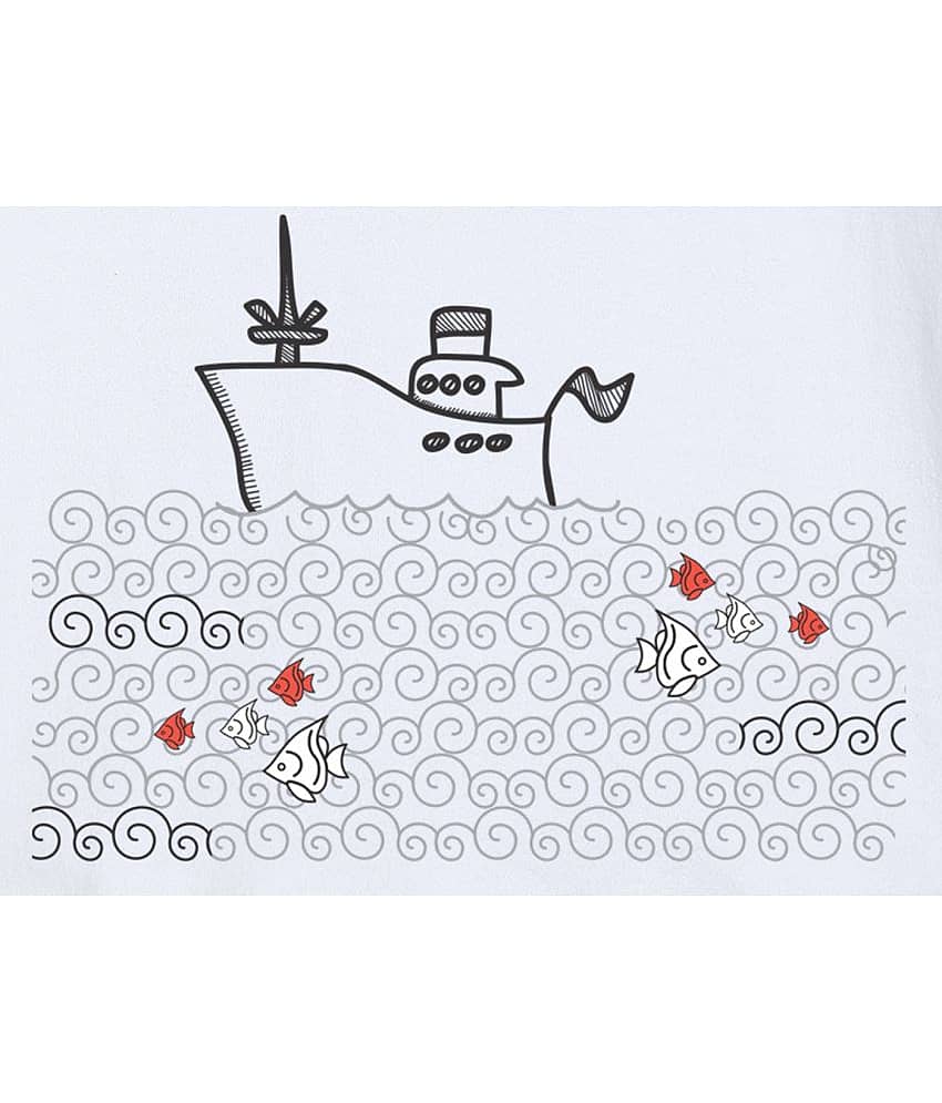 ETCHED DESIGN Pack of 1 Boys Cotton T-Shirt ( Multicolor ) view 2