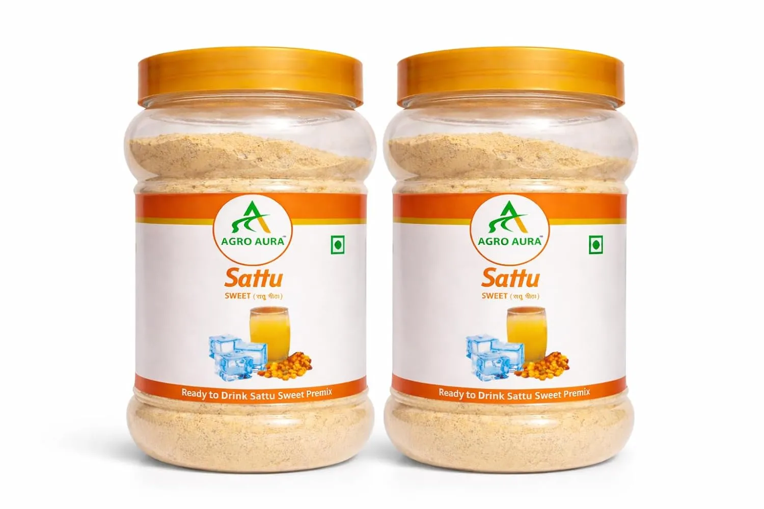 Sattu Sweet Premix, Ready to Drink, High Protein & Fibre, Naturally Energizing Energy Booster, Pack of 2 x 500g