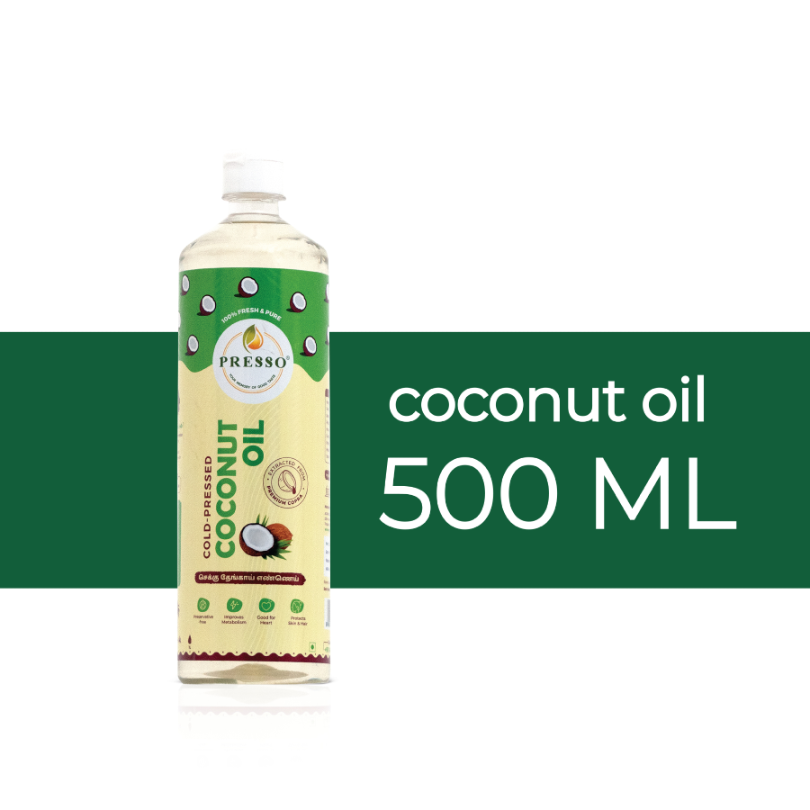Presso cold pressed coconut oil 24X500 ml view 2